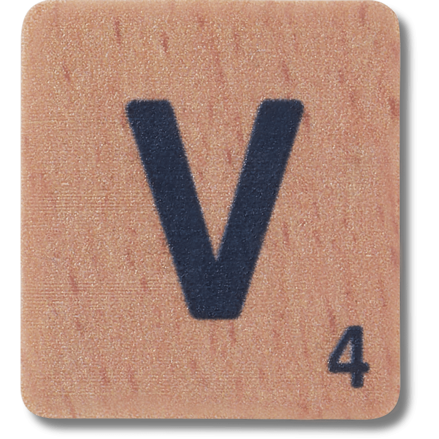 Scrabble V - charm view - Jibbitz Charms