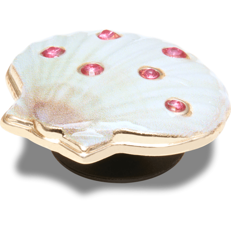  Seashell with Pink Gems - charms on shoes - Jibbitz