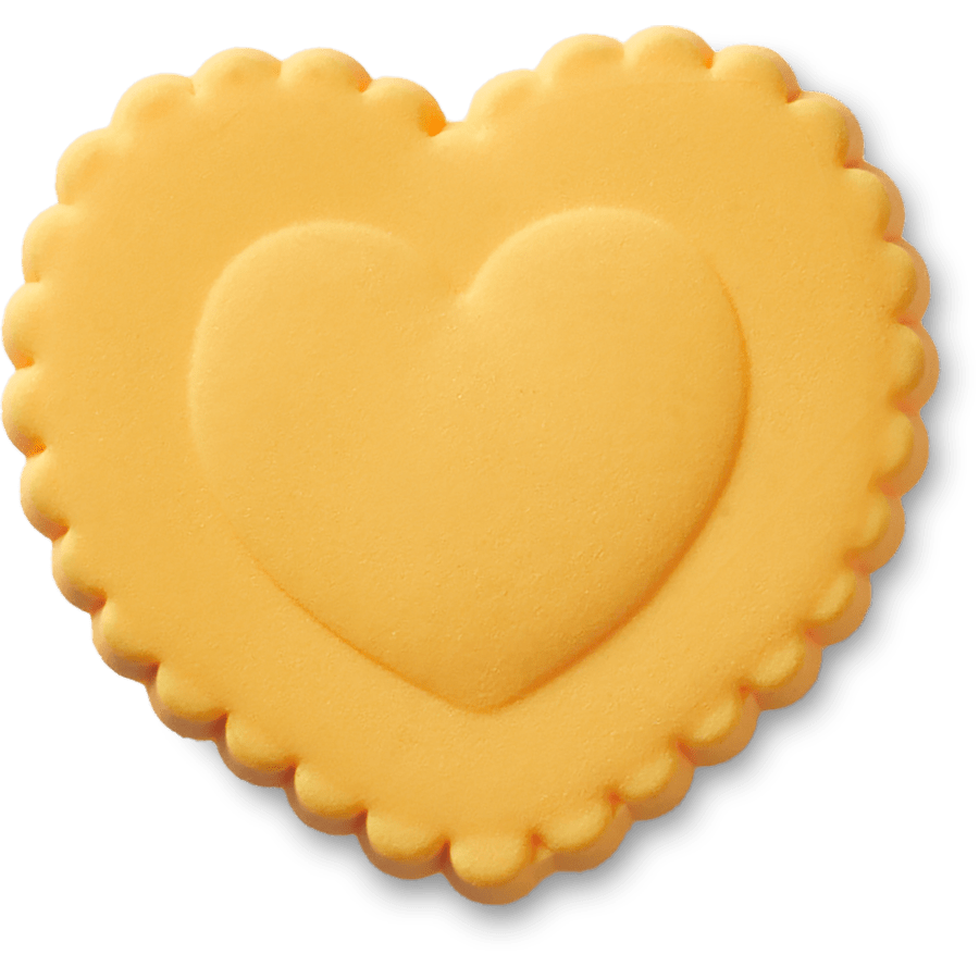  Heart Ravioli - charm view - Jibbitz