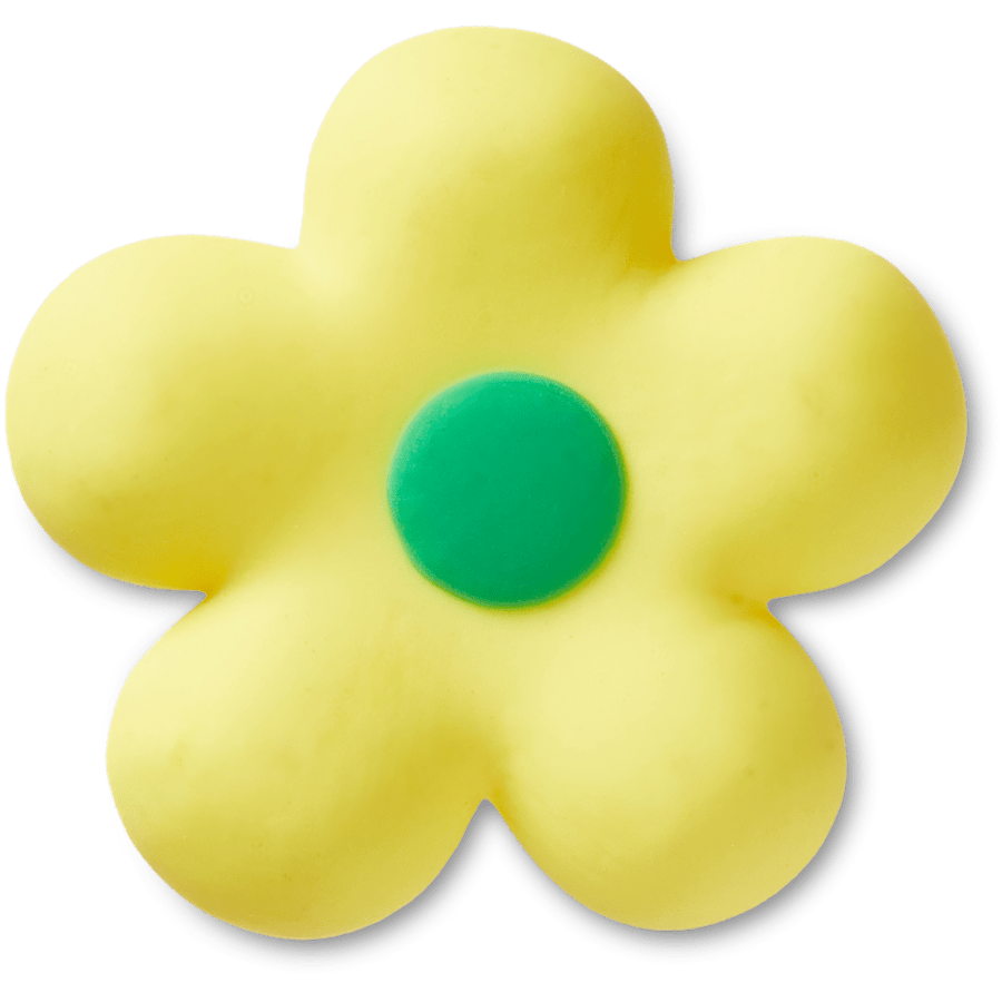  Orange Retro Flower - charm view - Jibbitz