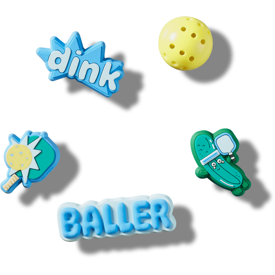  Pickle Ball 5 Pack - charm view - Jibbitz