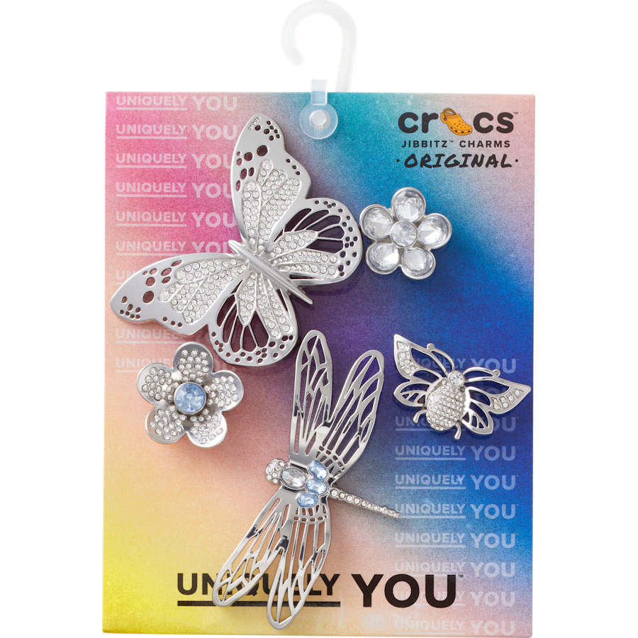  Silver Garden 5 Pack - Custom Angle - Jibbitz