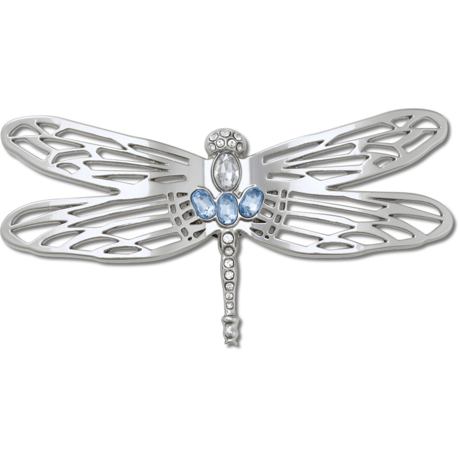  Silver Dragonfly - charm view - Jibbitz