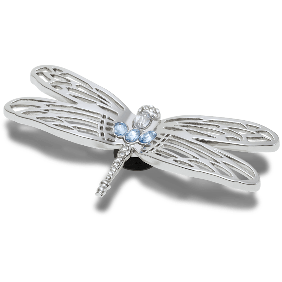  Silver Dragonfly - charms on shoes - Jibbitz