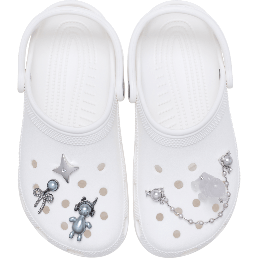 Silver Cute Punk 5 Pack - charm-on-shoes - Jibbitz Charms