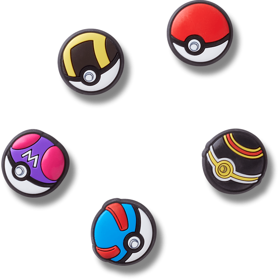Pokémon Poke Ball 5 Pack - Charm view - Jibbitz Charms