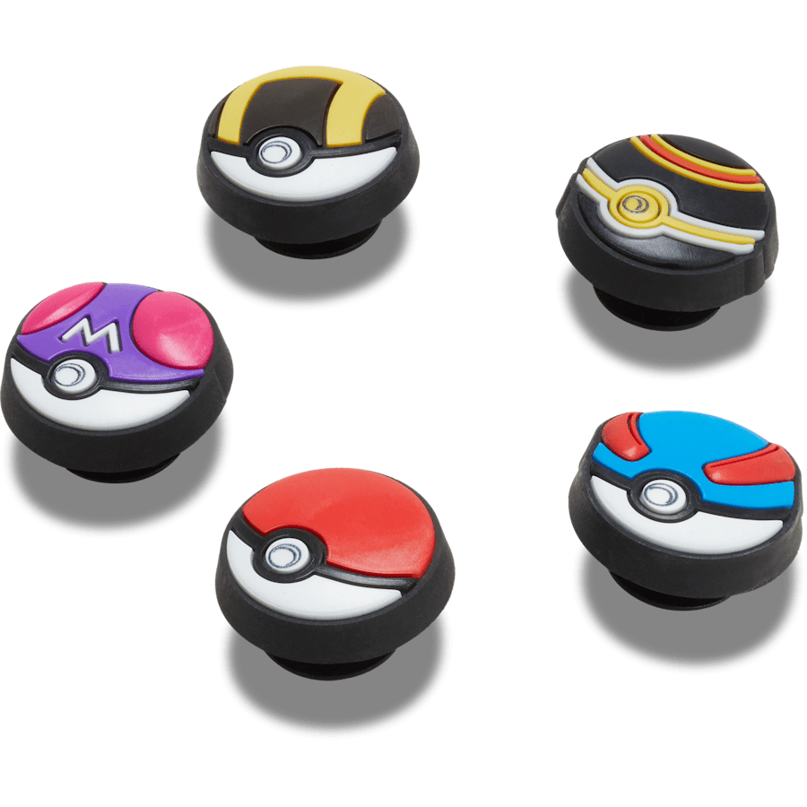Pokémon Poke Ball 5 Pack - Custom Angle - Jibbitz Charms