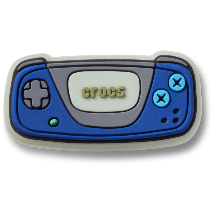  Blue Rectangle Game - charm view - Jibbitz