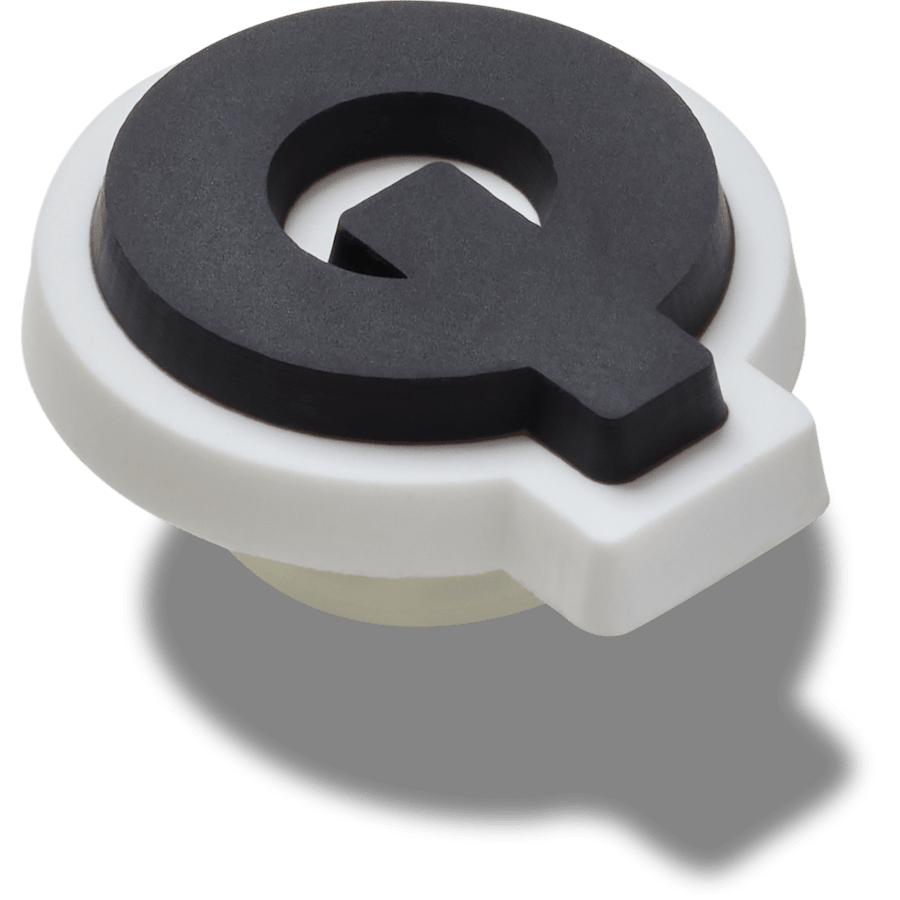 Bold Uppercase Letter Q - angle personnalisé - Jibbitz Charms