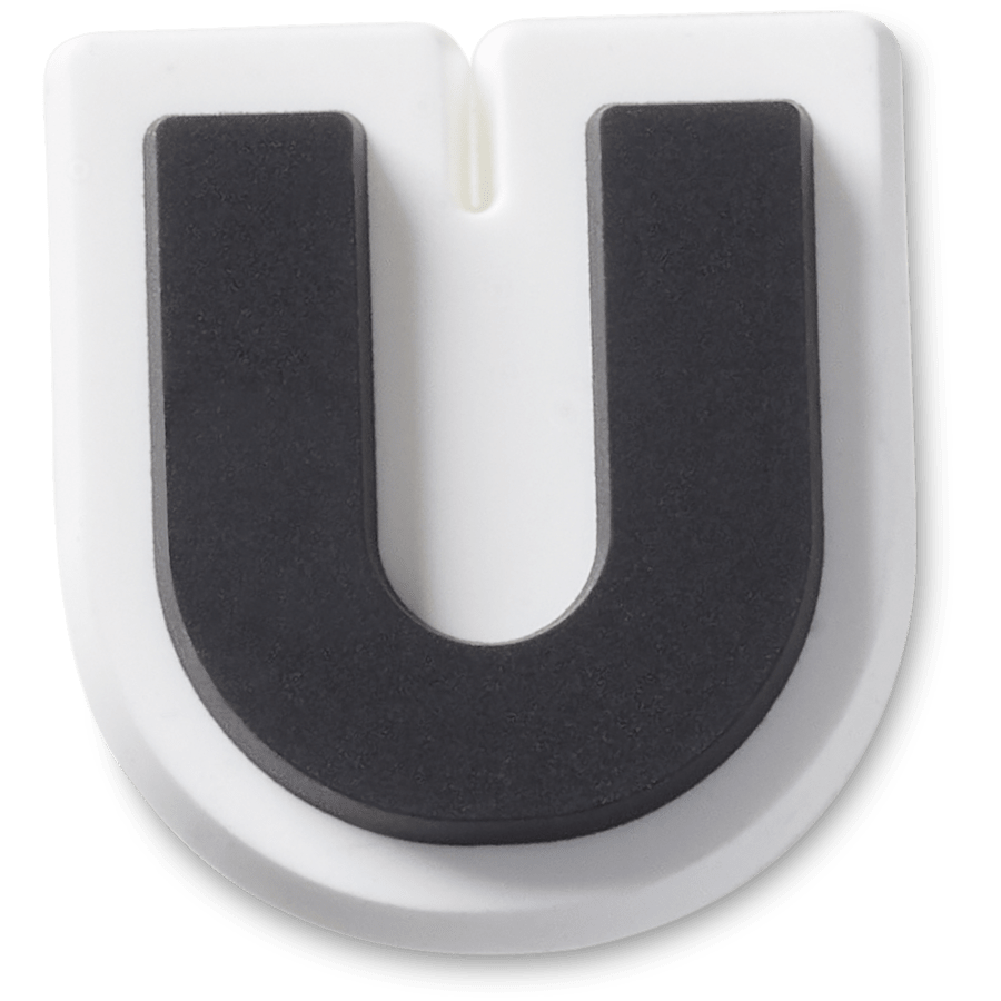 Bold Uppercase Letter U - lisävarustenäkymä - Jibbitz Charms