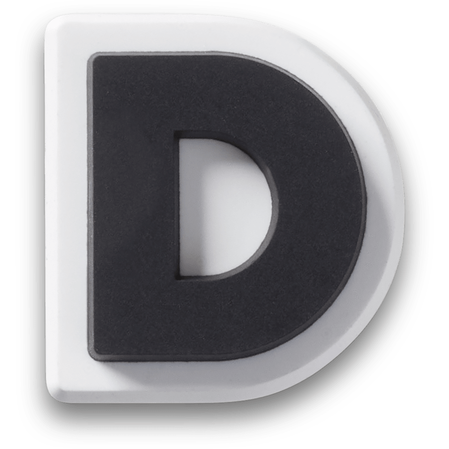 Bold Uppercase Letter D