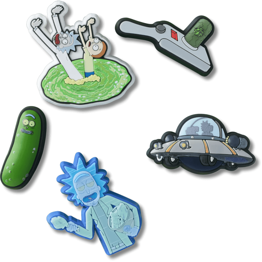 Rick and Morty 5 Pack - accessoire weergave - Jibbitz Charms