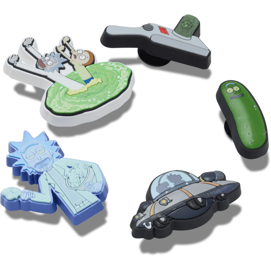 Rick and Morty 5 Pack - aangepaste hoek - Jibbitz Charms