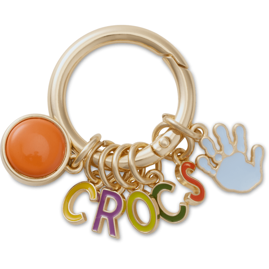  Crafted Crocs Ring Keychain - charm view - Jibbitz