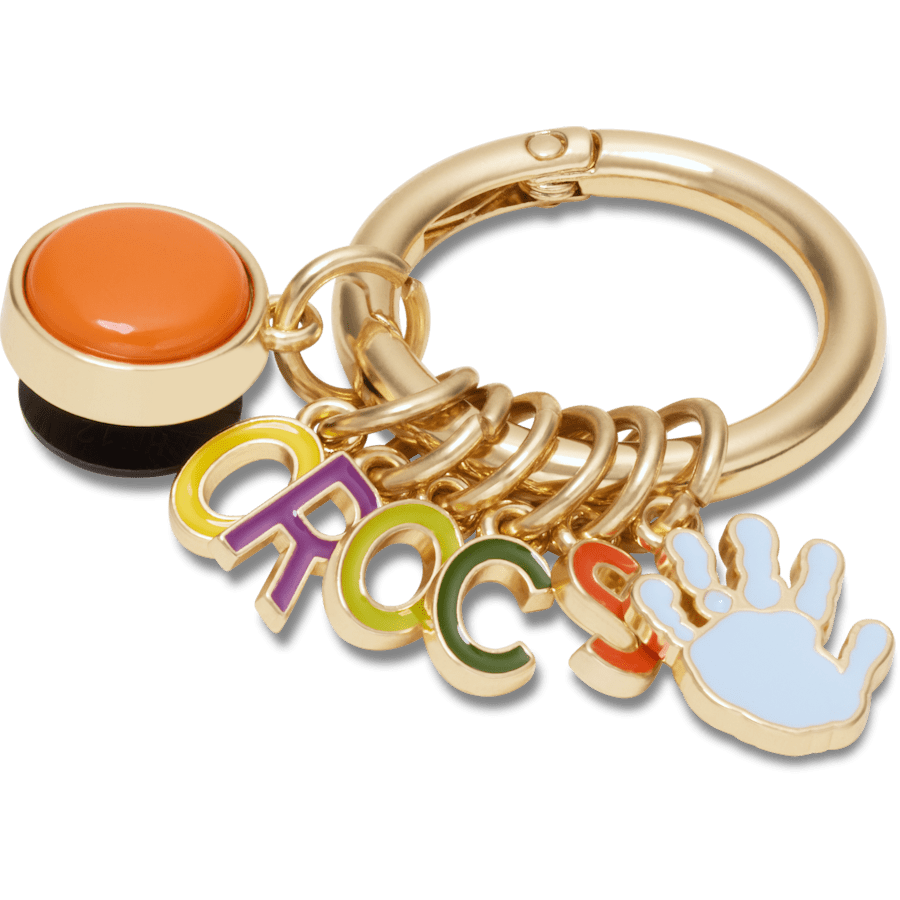  Crafted Crocs Ring Keychain - charms on shoes - Jibbitz