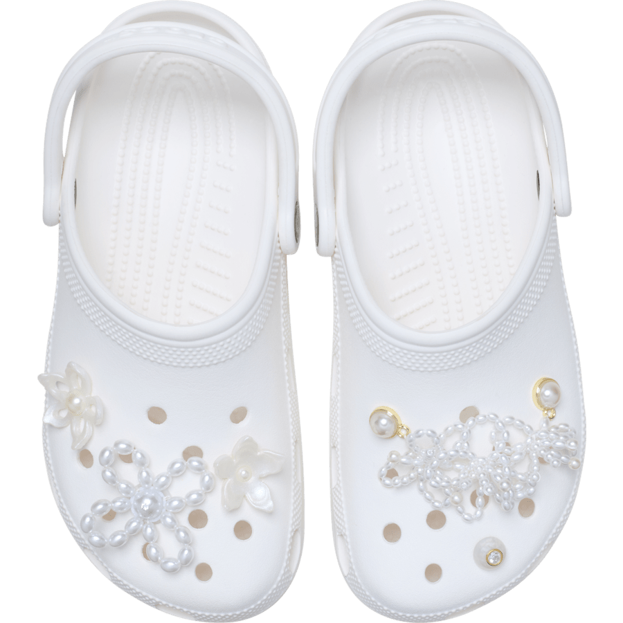 White Pearl Beaded 5 Pack