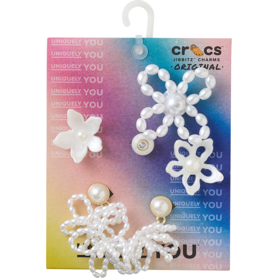 White Pearl Beaded 5 Pack