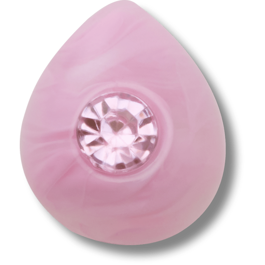 Simulated Tourmaline - charm view - Jibbitz Charms