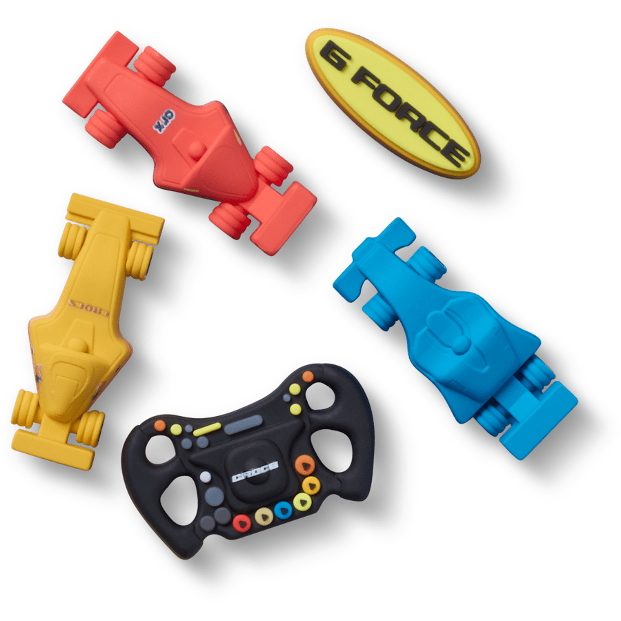 G Force Racer 5 Pack - charm view - Jibbitz Charms