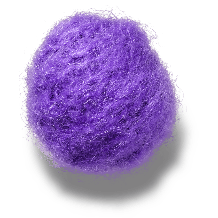 Purple Sweater Puff - Charm view - Jibbitz Charms
