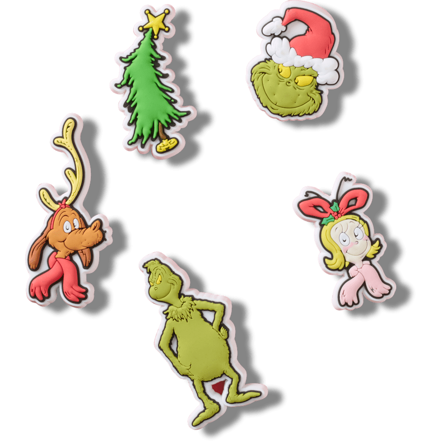 The Grinch 5 Pack - charm view - Jibbitz Charms
