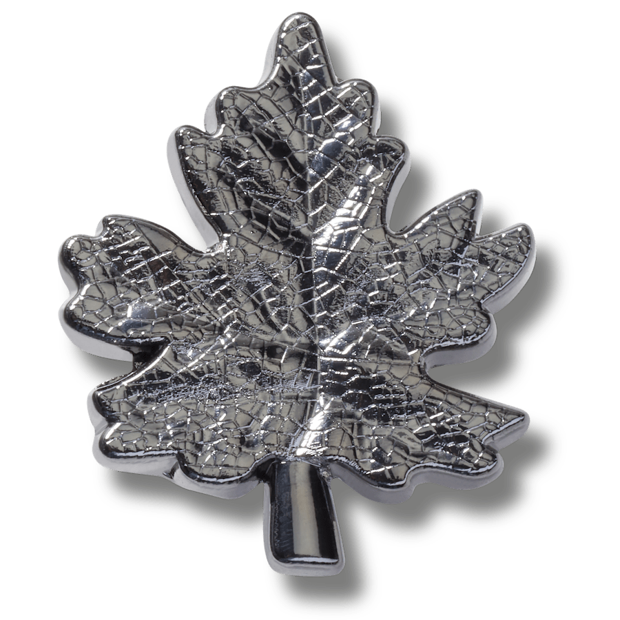 Dark Maple Leaf - charm view - Jibbitz