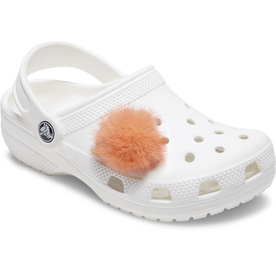 Orange Long Hair Puff - Charm on shoes - Jibbitz Charms