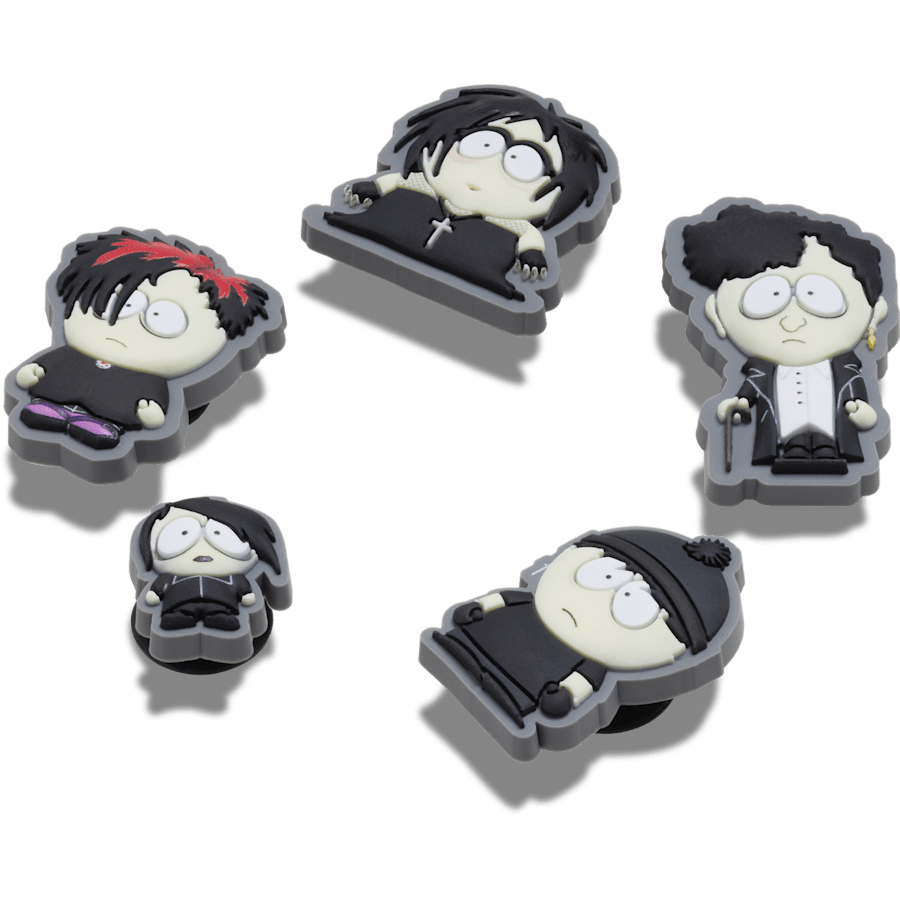 South Park Goth Kids 5 Pack - Custom Angle - Jibbitz Charms