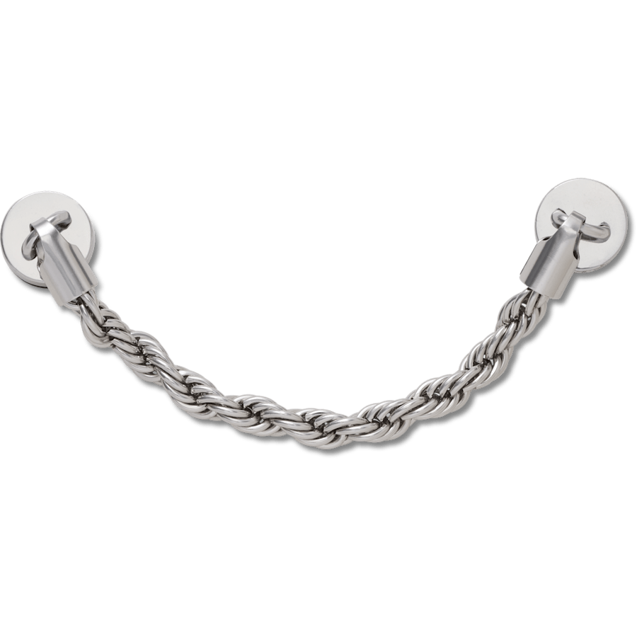  Silver Twisted Chain - charm view - Jibbitz