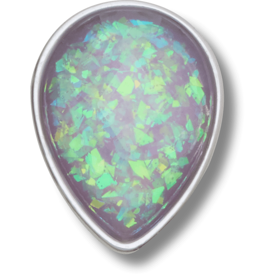 Opalescent Meta SMT Gem - charm view - Jibbitz Charms