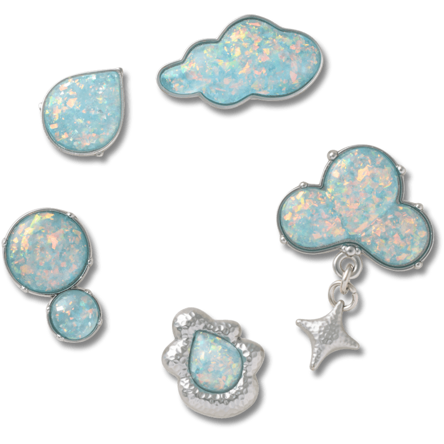 Opalescent Meta 5 Pack - vue accessoire - Jibbitz Charms