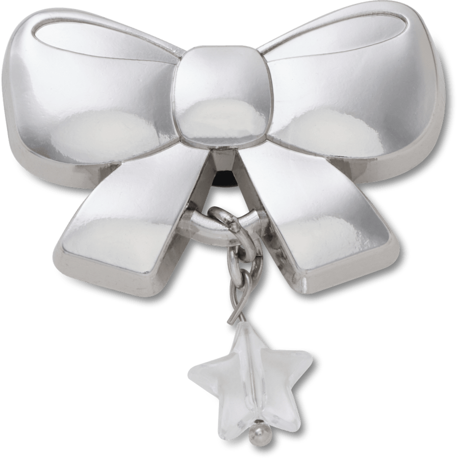 Indie Silver Bow Dangle - vue accessoire - Jibbitz Charms