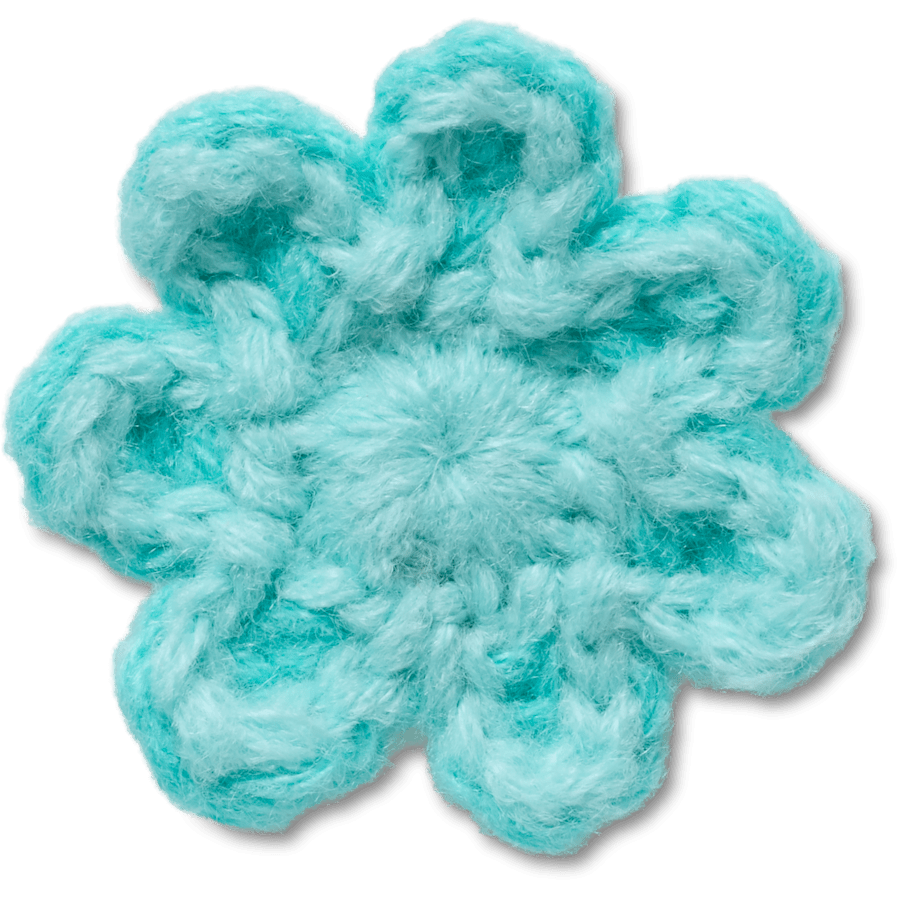 Crocs Crochet Blue Flower