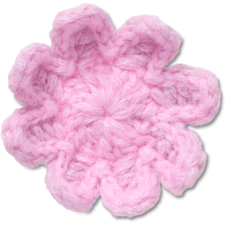 Crocs Crochet Light Pink Flower