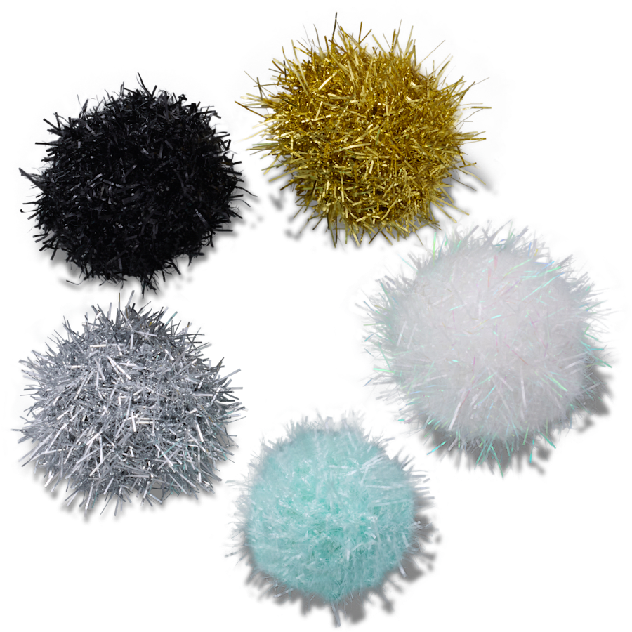 Tinsel Pom 5 Pack
