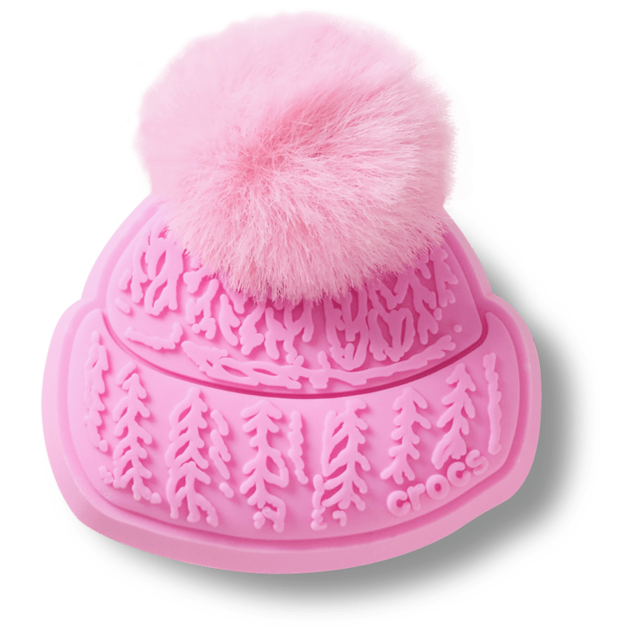 Pink Beanie with Pom Pom - lisävarustenäkymä - Jibbitz Charms