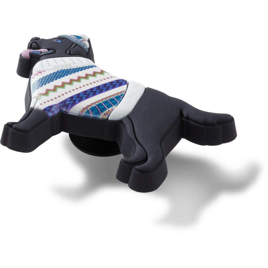 Festive Black Lab - Custom Angle - Jibbitz Charms