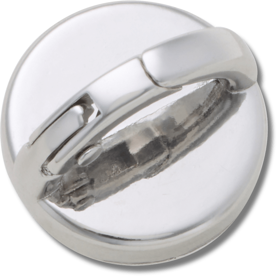 Silver Interchangeable Stud - lisävarustenäkymä - Jibbitz Charms
