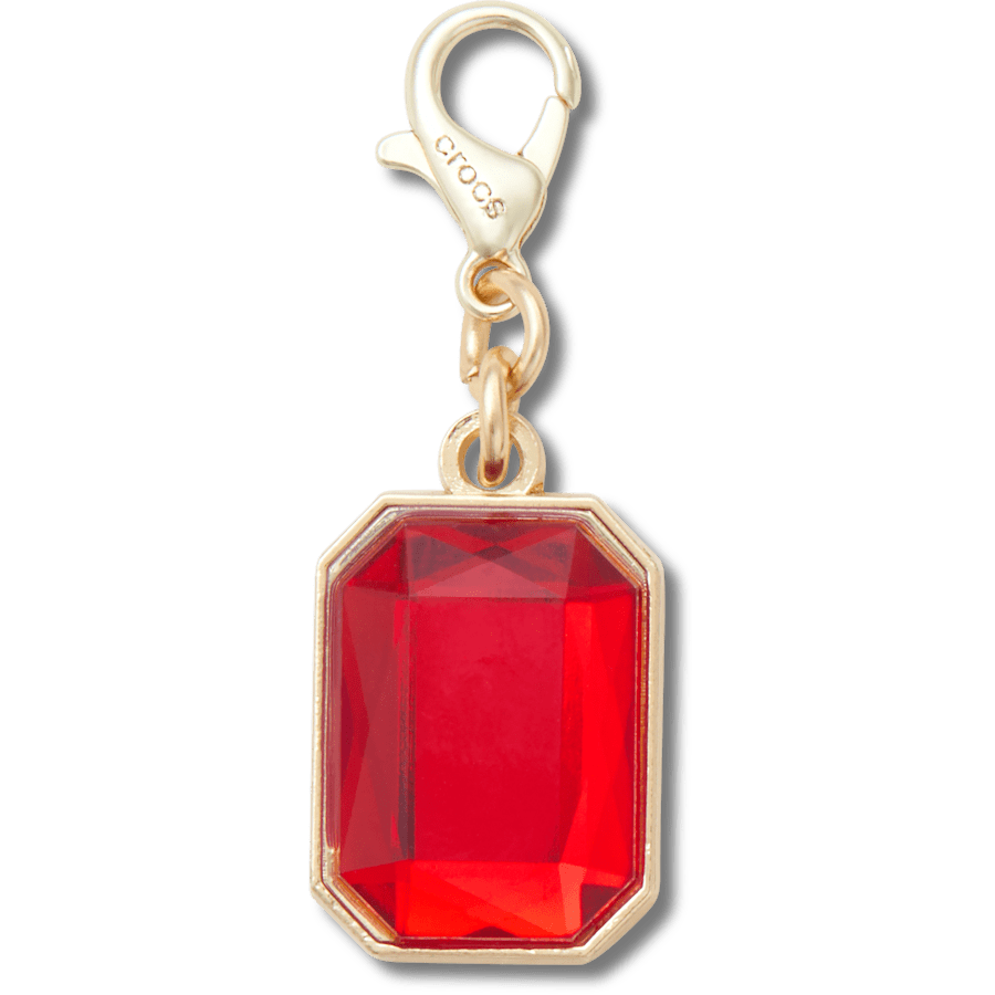 Charm pierre précieuse rubis rectangle