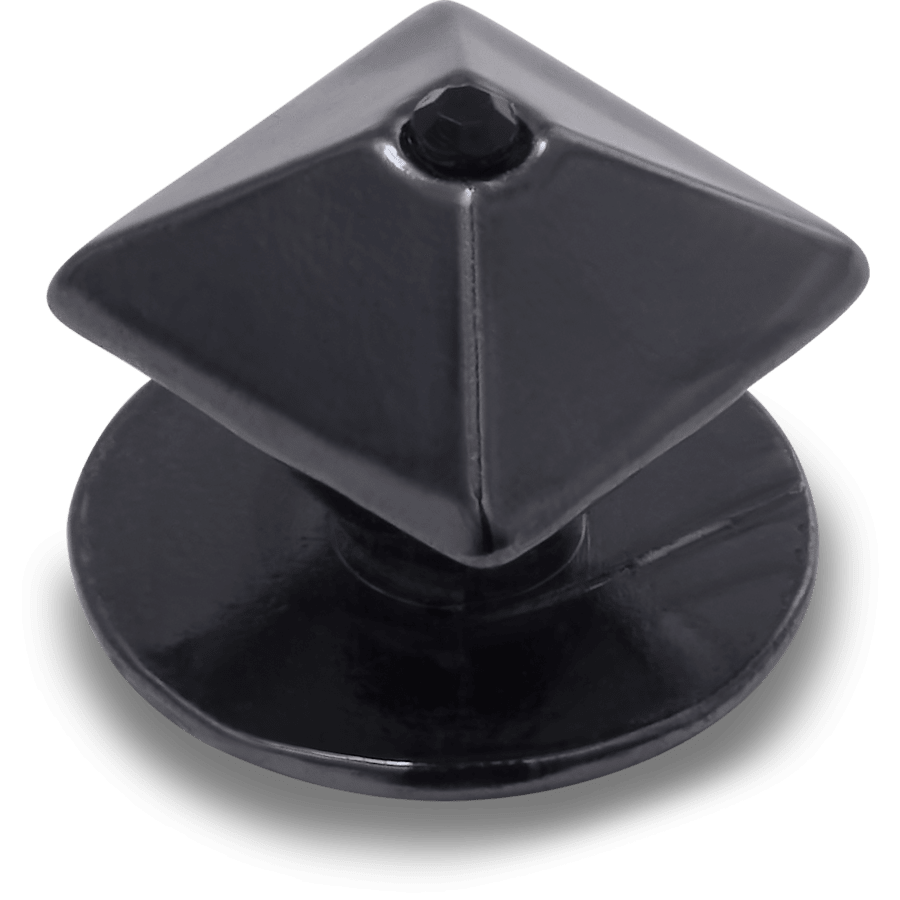 Light Silver Pyramid Stud - angle personnalisé - Jibbitz Charms