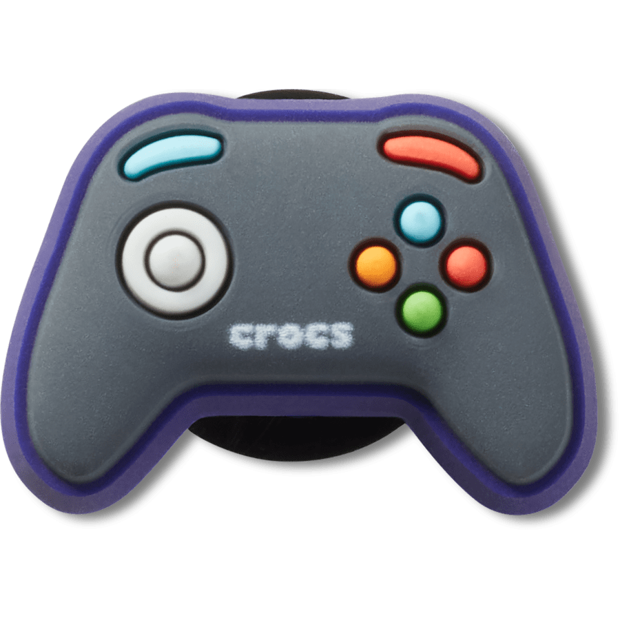  Tiny Grey Game Controller - charm view - Jibbitz