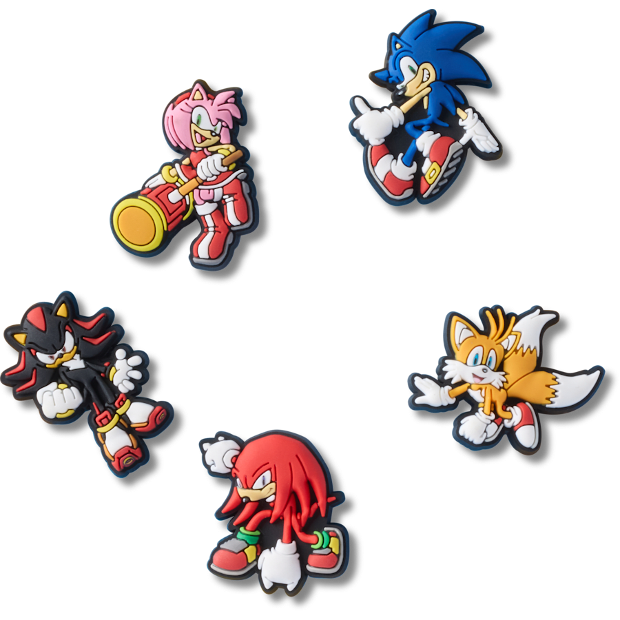 Sonic the Hedgehog 5 Pack - lisävarustenäkymä - Jibbitz Charms