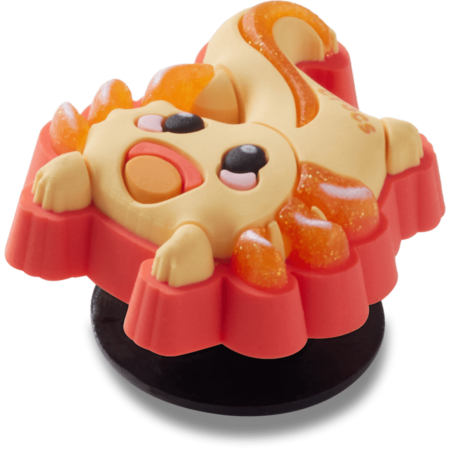  Orange Axolotl Happy Smile - charms on shoes - Jibbitz