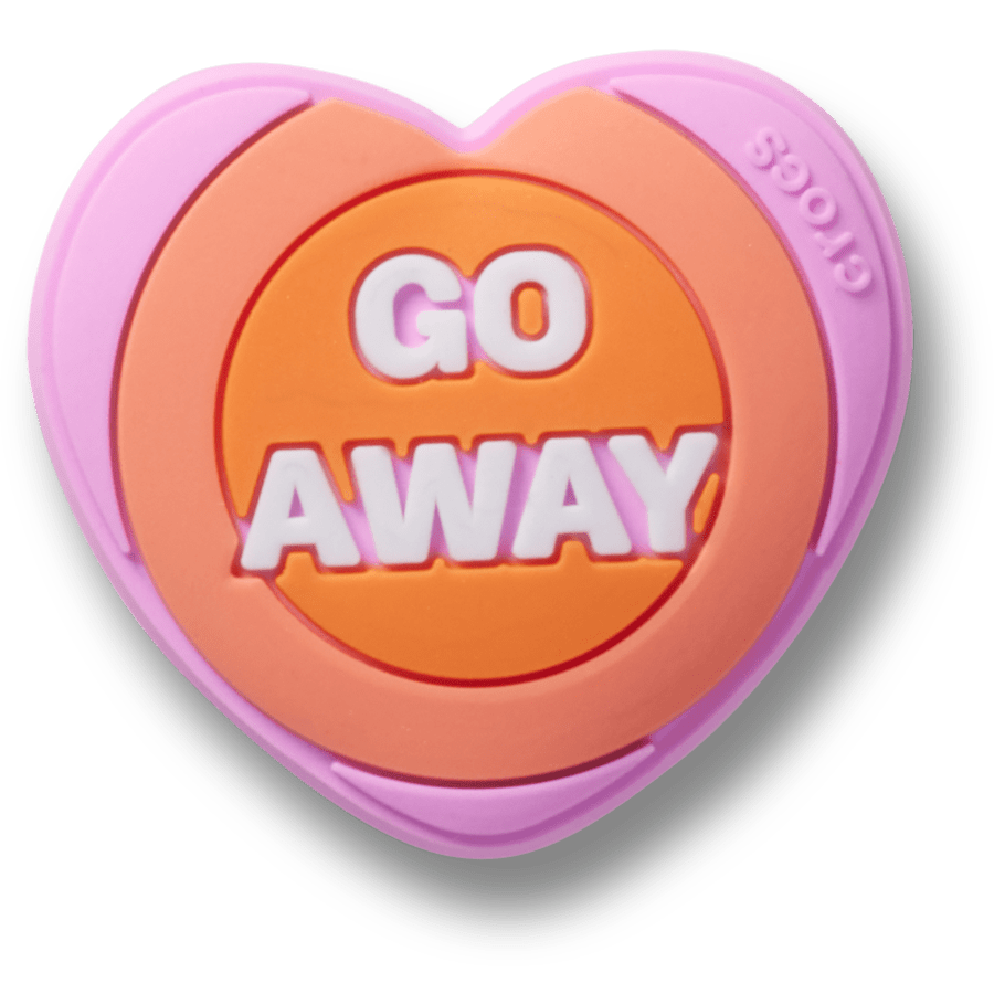  Go Away Heart - charm view - Jibbitz