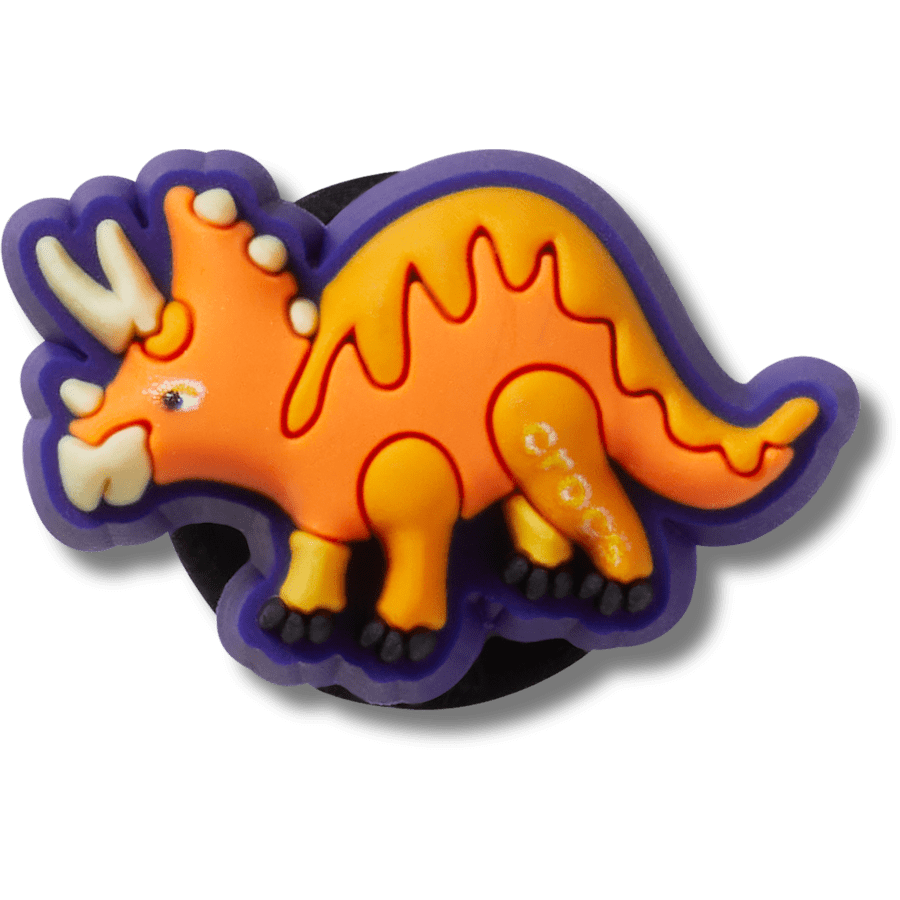  Tiny Orange Dino - charm view - Jibbitz