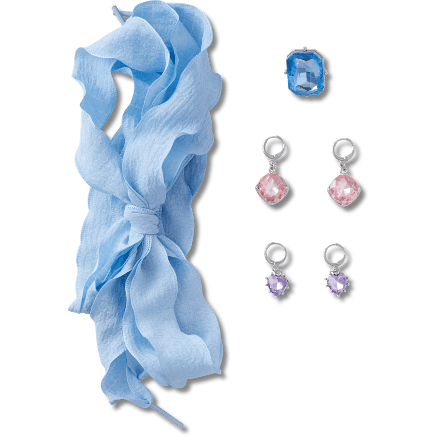  Laces and Gems Charm Kit - charm view - Jibbitz