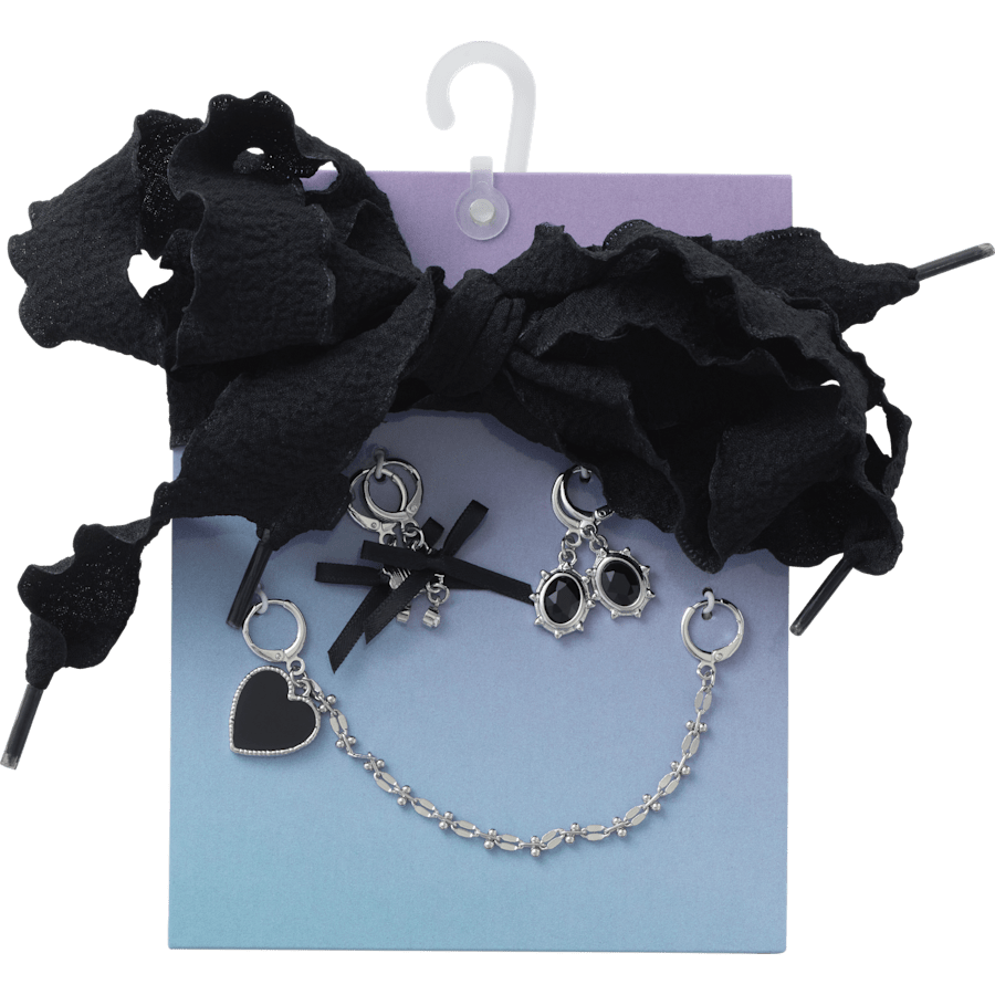  Laces and Dainty Bow Charm Kit - charms on shoes - Jibbitz