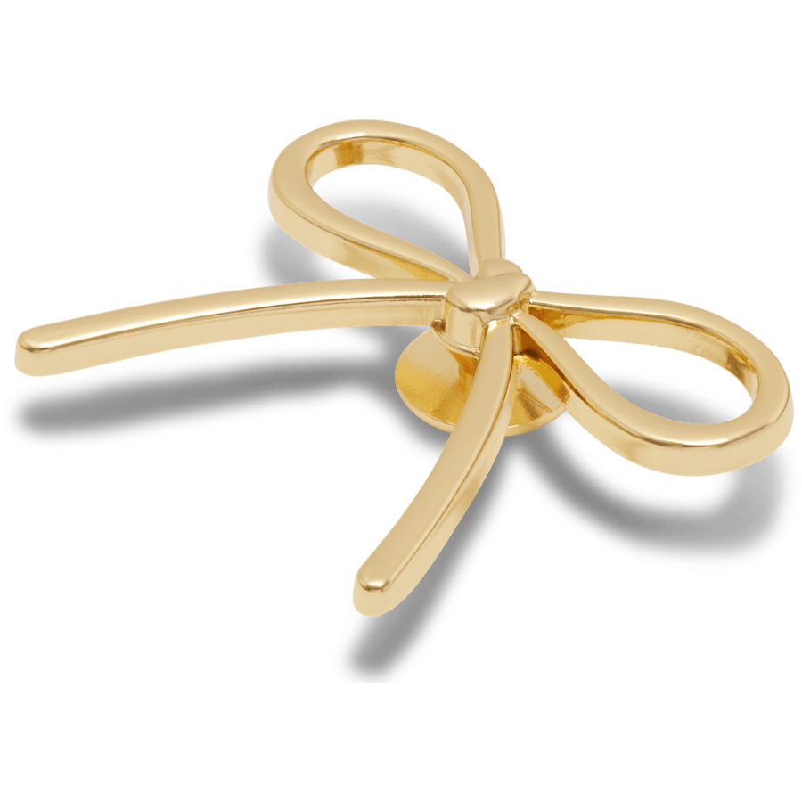  18K Gold Plated Thin Bow - Custom Angle - Jibbitz