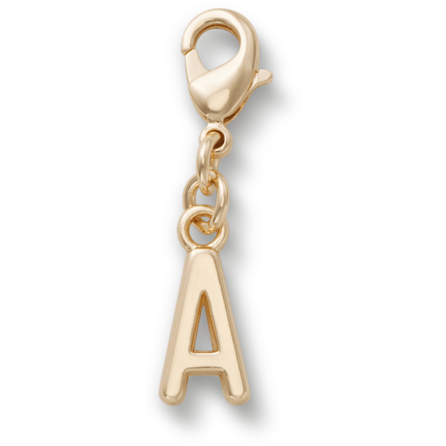 Crocs Gold Letter A Charm