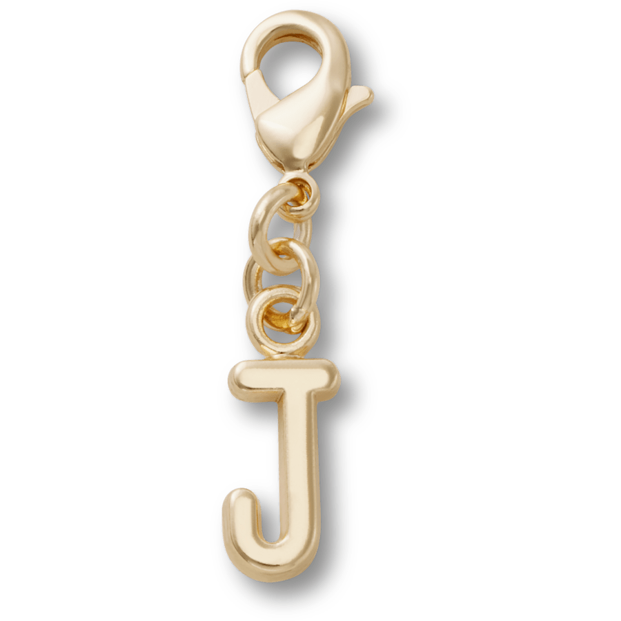 Crocs Gold Letter J Charm